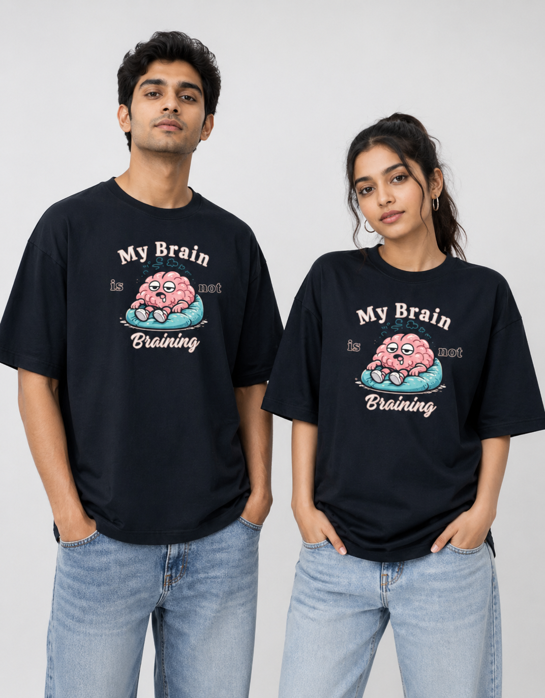 Unisex Funny Graphic Oversized T-shirt
