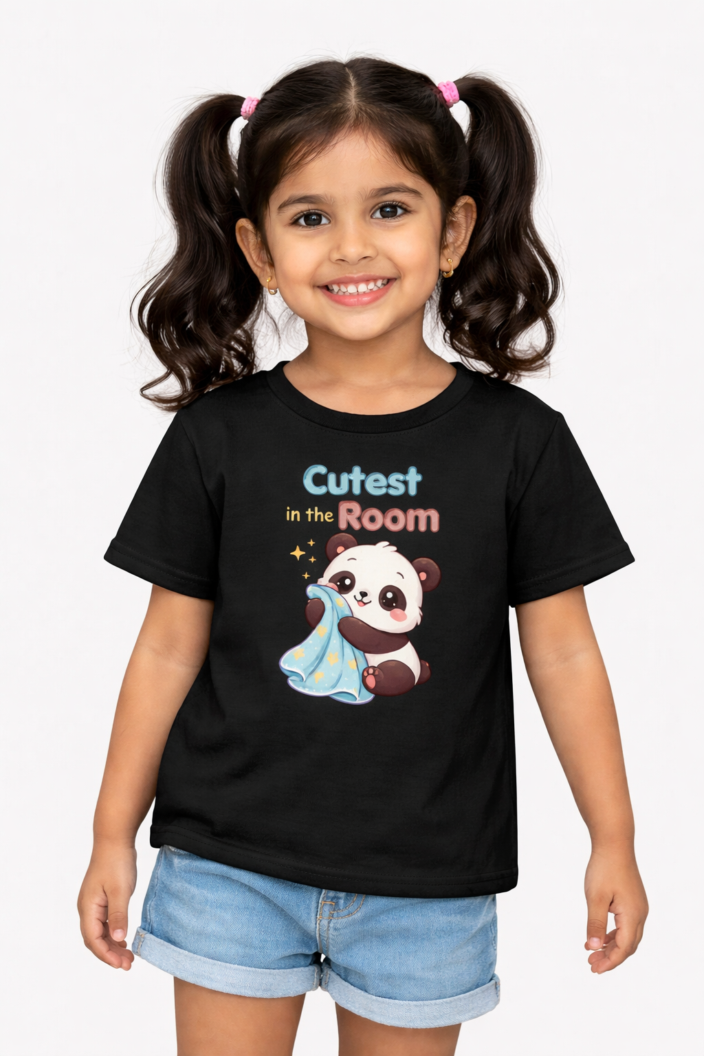 Cutest in the Room Panda Kids T-Shirt