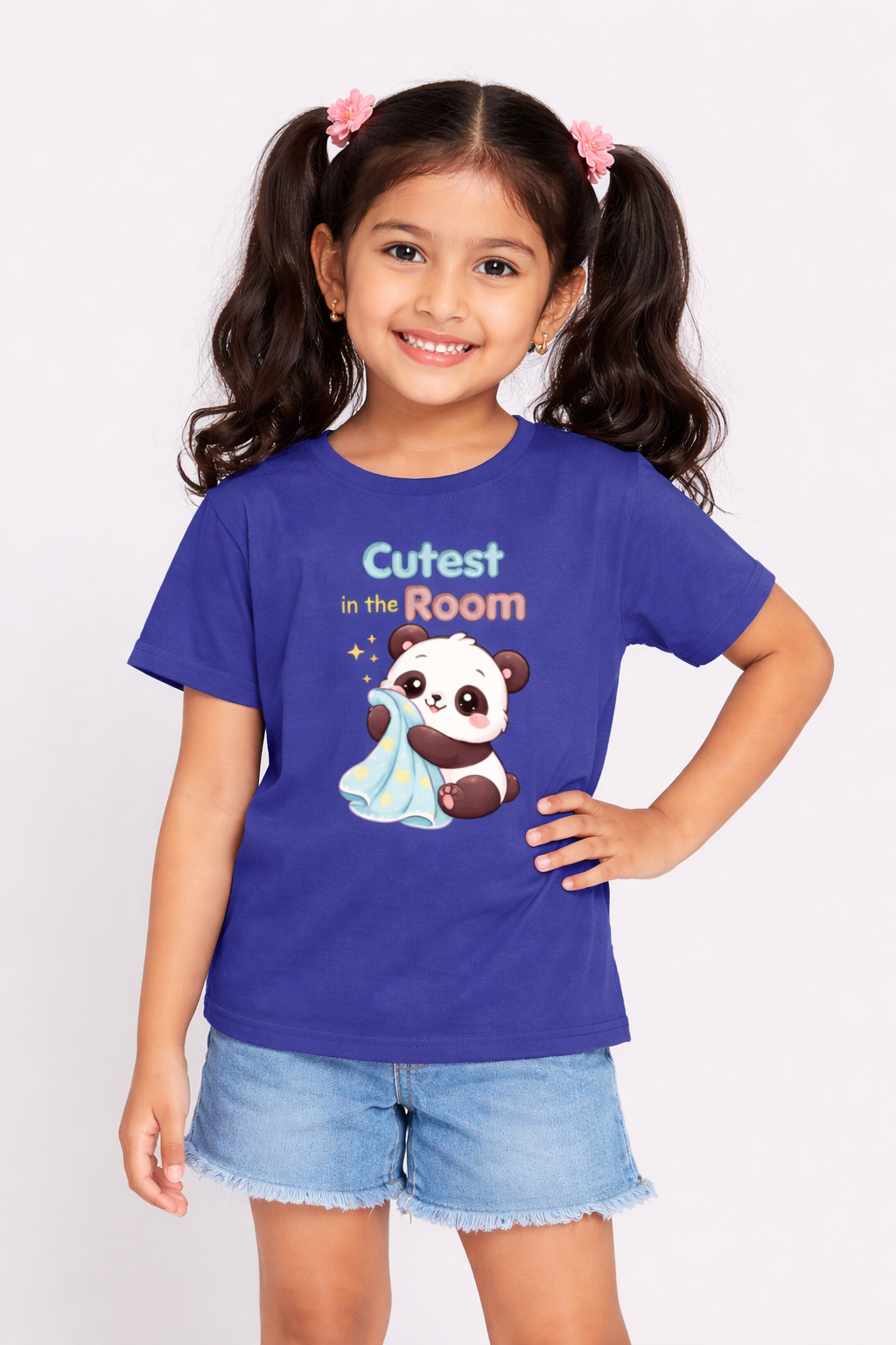 Cutest in the Room Panda Kids T-Shirt