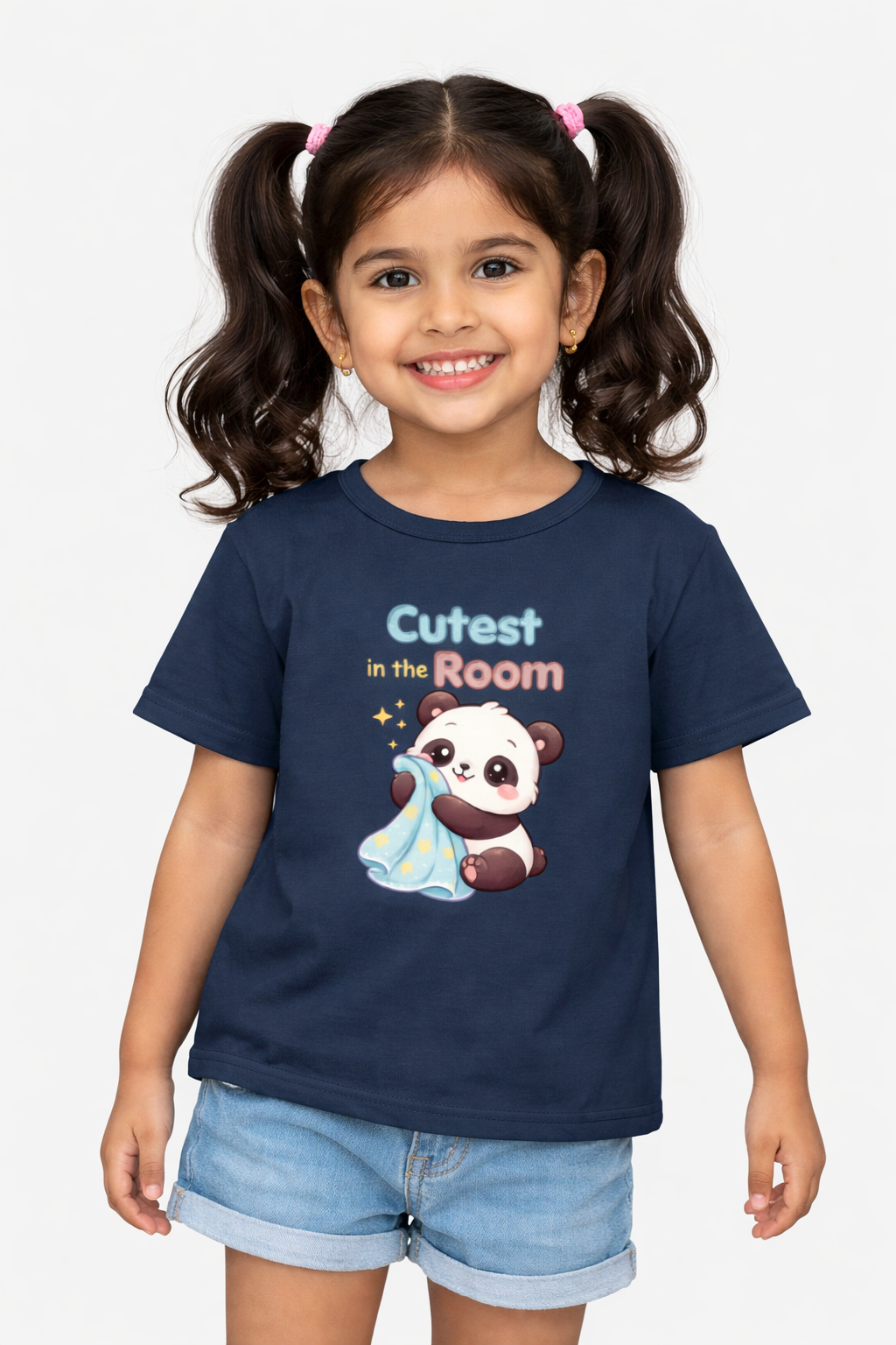 Cutest in the Room Panda Kids T-Shirt