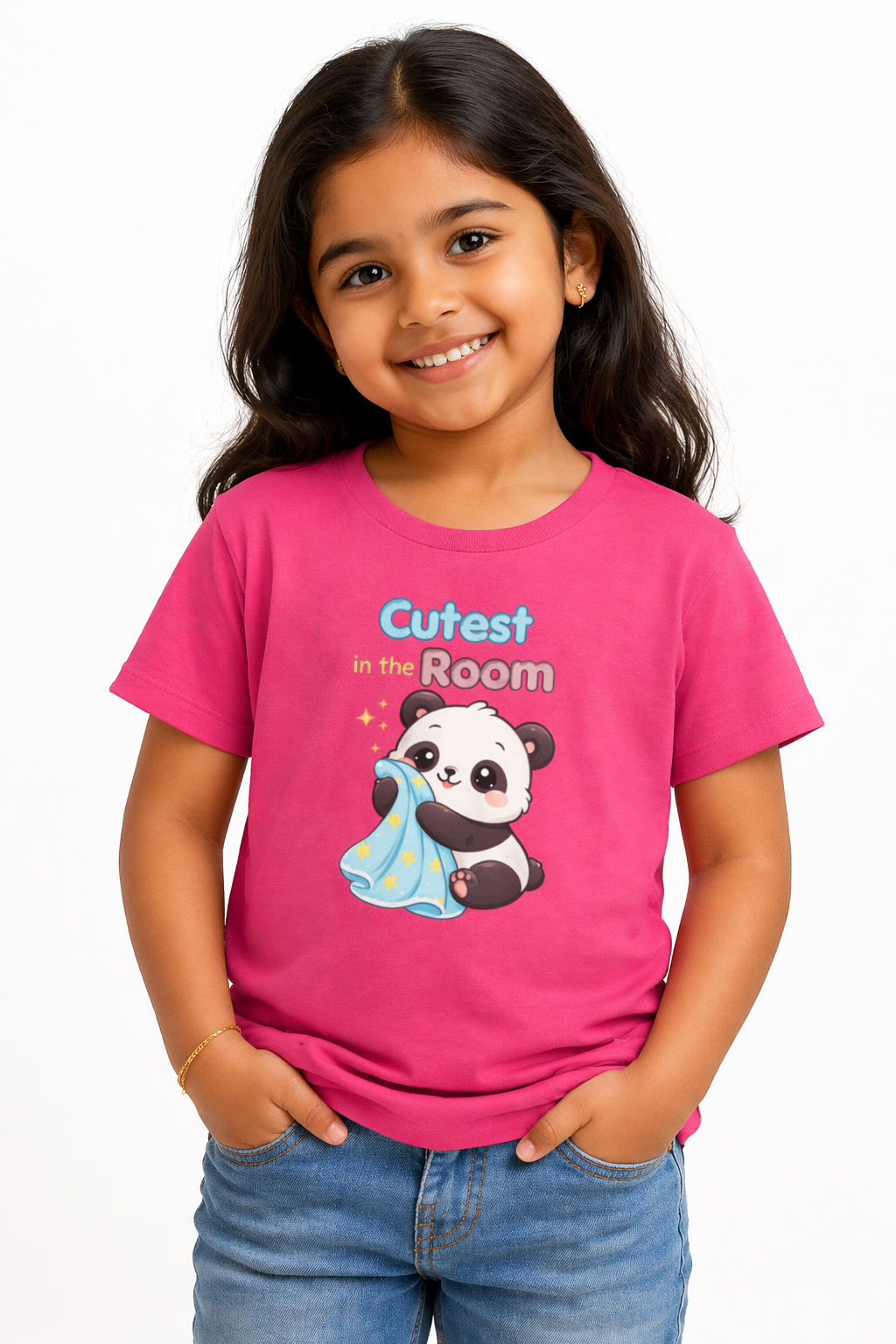 Cutest in the Room Panda Kids T-Shirt