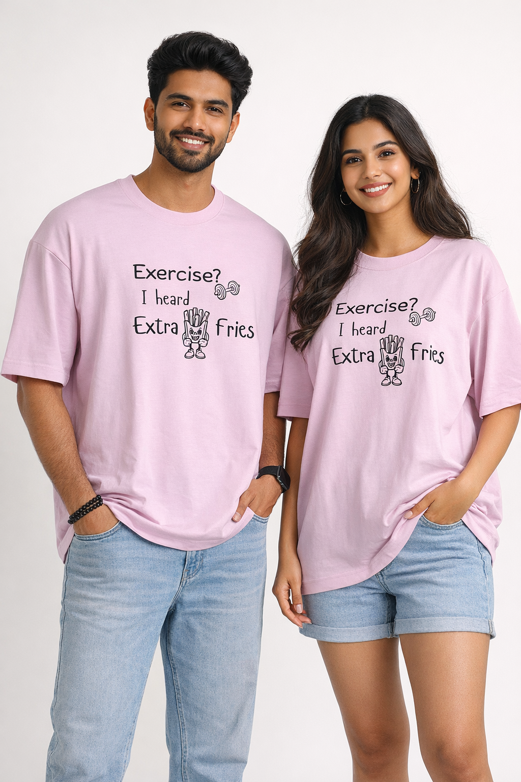 Foodie Humor Oversized Cotton Tee